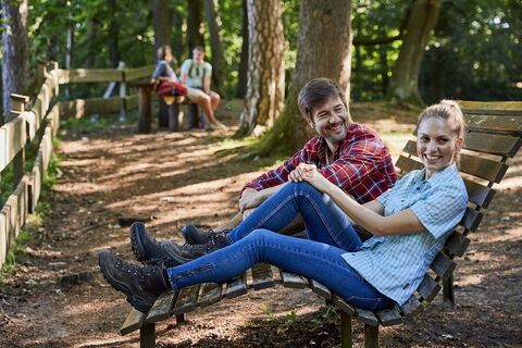 Rast an der Hollerkanzel
