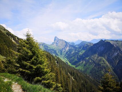 Ausblick auf Stockhorn - Wasserscheide-Stockhorn