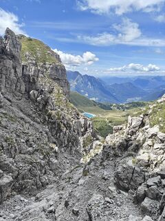 Zdjęcie z Emanuele Lencioni wzdłuż trasy