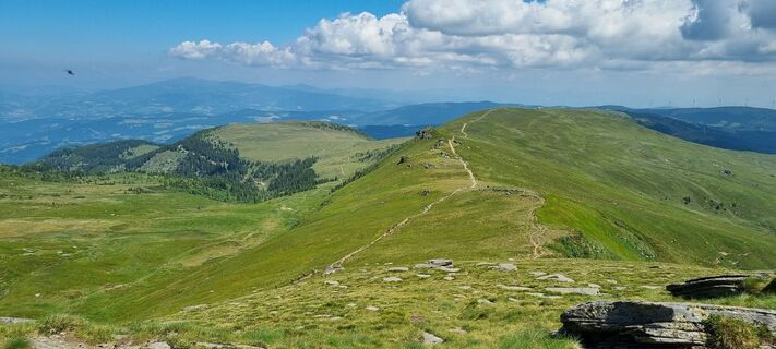 Fotografia z Julia Fruhmann na trase