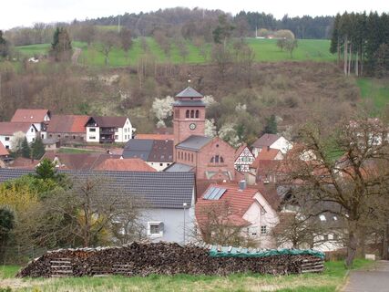 Die Kirche St. Georg im Herzen von Elztal-Rittersbach