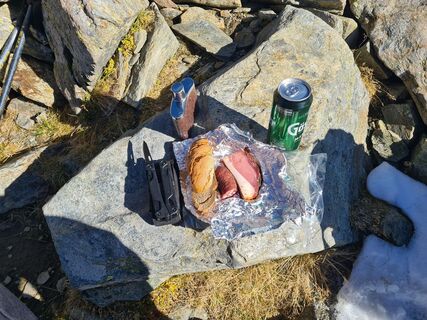 Zdjęcie z Manfred Pertl wzdłuż trasy