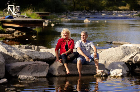 Radler an der Wiese Lörrach