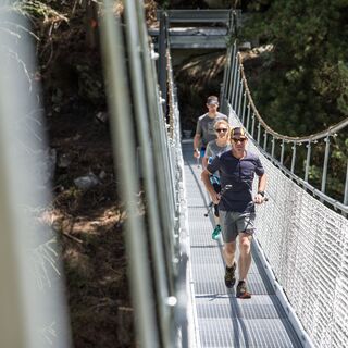 Hängebrücke «Passerelle Monta»