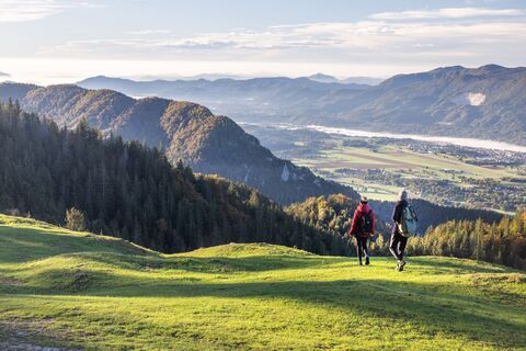 Schöne Aussicht auf Radovljica