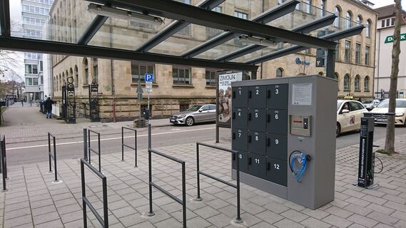 Abstellanlage mit Ladestation Europagalerie