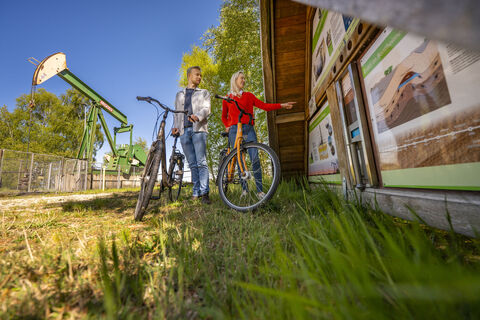 Radfahrer Station Erdölförderung, Provinzialmoor