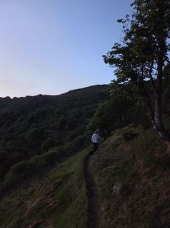 Photo de Roberto Gadoni le long du parcours