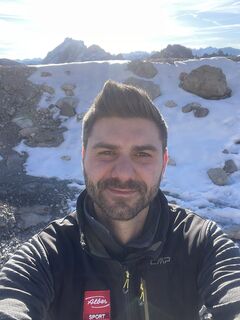 Foto de Philipp Türtscher a lo largo del recorrido