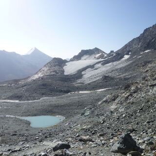 Aussicht vom Heidefridhof in Richtung Britanniahütte