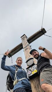 Foto von Klaus Lehner entlang der Tour
