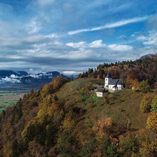 Kirche St. Peter über Begunje na Gorenjskem