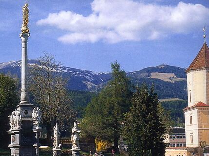 Aus der Ortsmitte von Seckau zur Hochalm.