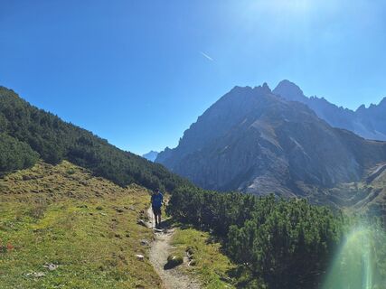 Photo de Melanie Riegelmann le long du parcours