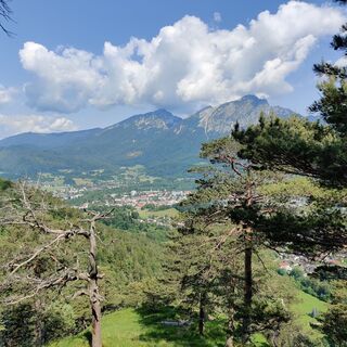 Ausblick auf Bad Reichenhall und den Hochstaufen.