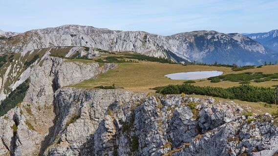 Blick auf den See am Hochpleau