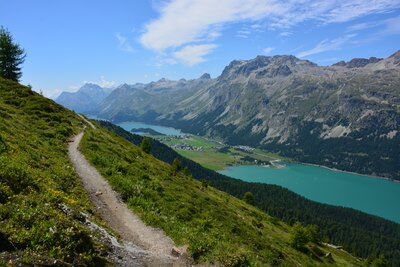 Blick nach Sils