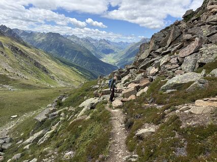 Foto von Han en Christa Jordaan entlang der Tour