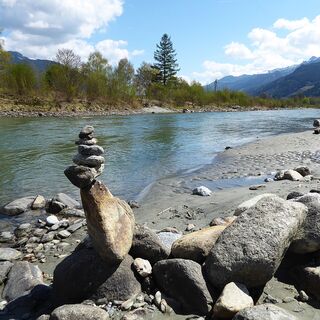 Nette Sandbuchten regen die Phantasie und das Ruhebedürfnis an.