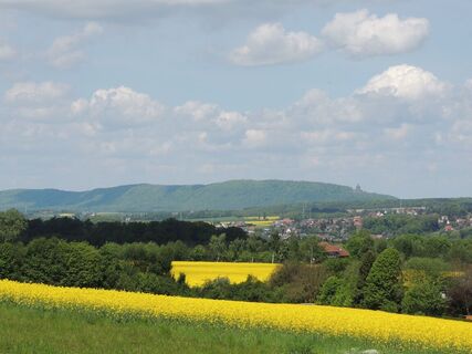 Ausblick vom Aussichtspunkt auf Kaiser-Wilhelm-Denkmal