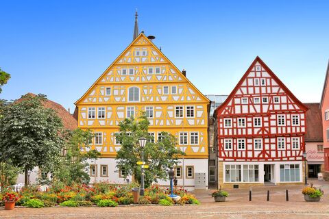 Fachwerkhäuser in Möckmühl an der Jagst |  HeilbronnerLand