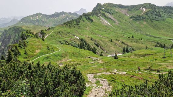 Foto de Gerrit van der Linde a lo largo del recorrido