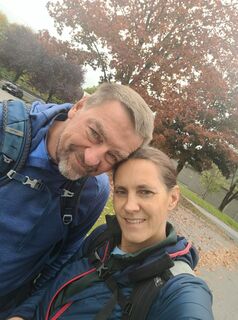 Photo de Uschi Strauss le long du parcours