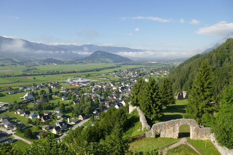 von oben hat man einen schönen Blick auf Wörschach