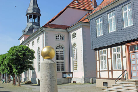 Blick auf die St. Nicolai-Kirche Gifhorn