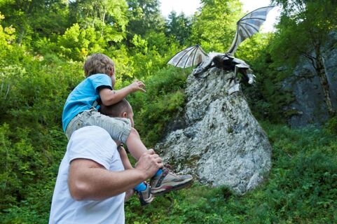 Sicht auf Drachen - Schwarzsee-Rundgang Häxewääg