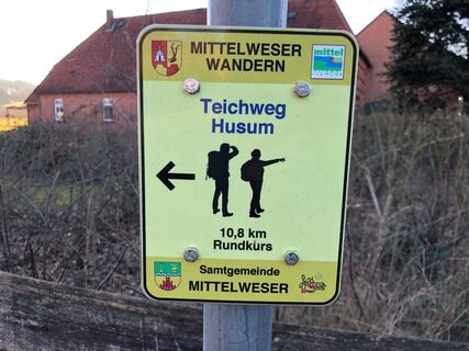 Schild Teichweg Husum