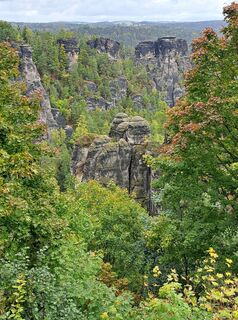 Photo de Angela Budding-van Dam le long du parcours