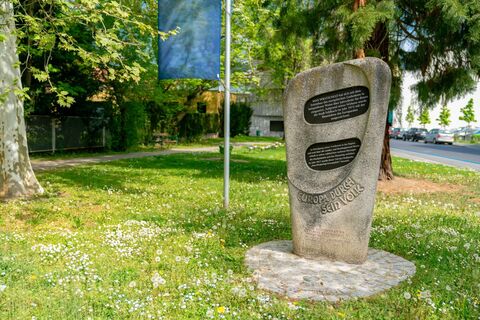 Europadenkmal im Max-Wratschgo-Europaplatz