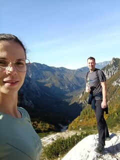 Photo de Ivana Konečnik le long du parcours