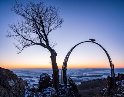 Donnersberg, Adlerbogen im Winter