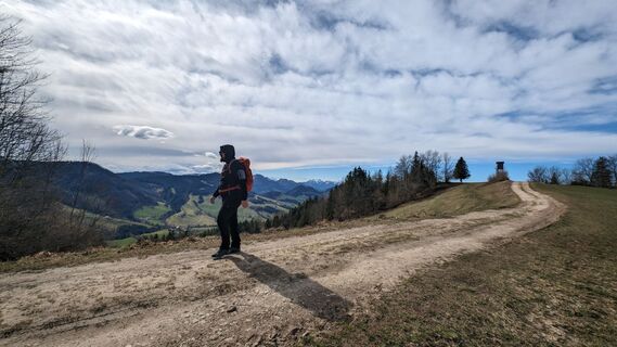 Foto von Klaus Lehner entlang der Tour
