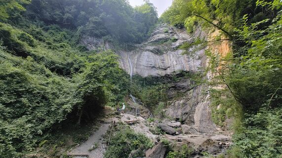 Foto von Luca Barsotti entlang der Tour