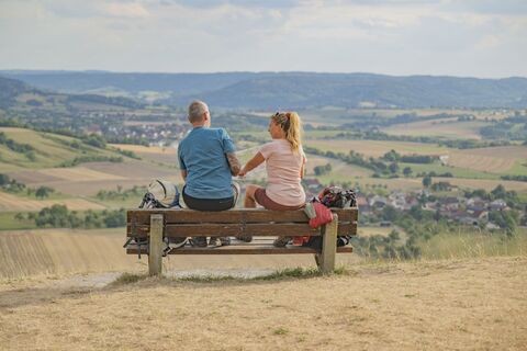 Kocher-Jagst-Trail: Auf dem Einkorn bei Schwäbisch Hall
