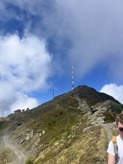 Photo de Luca le long du parcours
