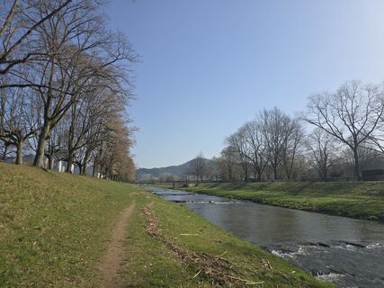 Photo de Michel Kennel le long du parcours