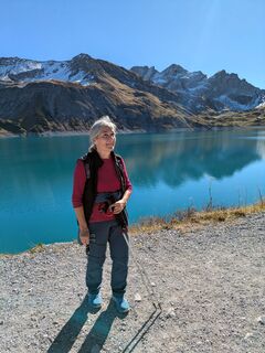 Foto de Brigitte Hepberger a lo largo del recorrido