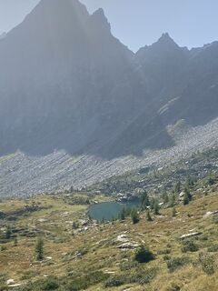 Photo de Cinzia le long du parcours