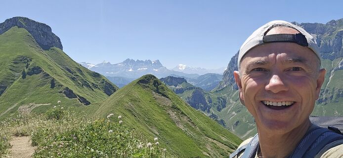 Foto von Jean Wiertlewski entlang der Tour