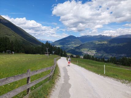 Photo de Walter Jenewein le long du parcours