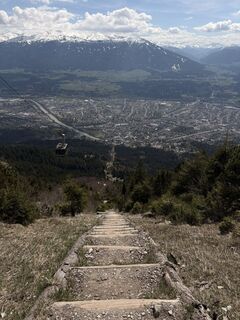 Foto de Helmut Schuchter a lo largo del recorrido