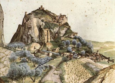Die Burg von Arco im Werk von Albrecht Dürer (1495)