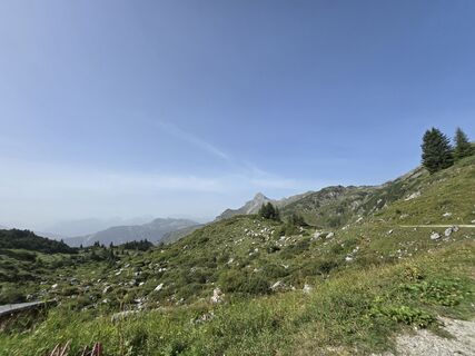Photo de Katharina Genschel le long du parcours