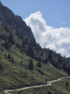 Foto de Johanna Holdenrieder a lo largo del recorrido
