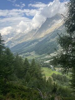 Foto von Laurence Fournier entlang der Tour