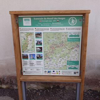 Informationstafeln Traversée du Massif des Vosges - Obersteinbach